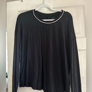 black flowy shirt